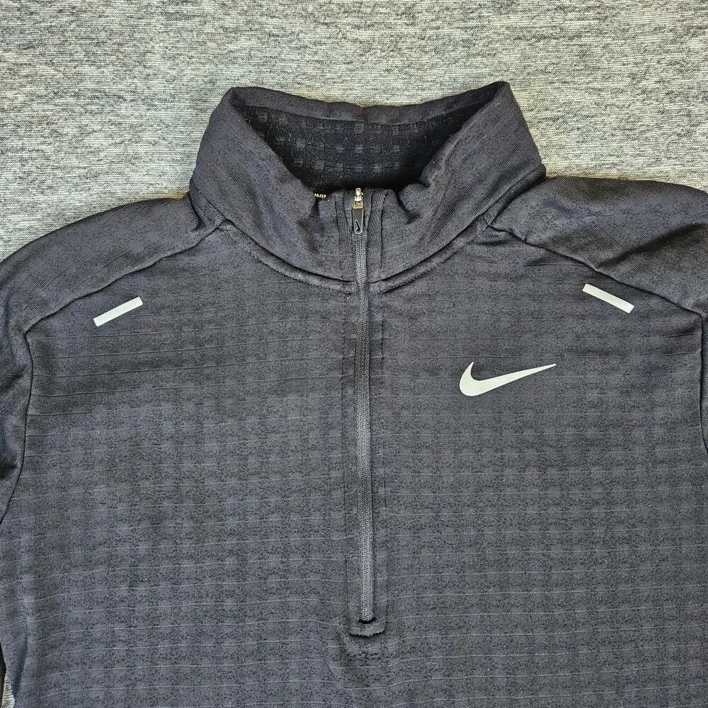 Nike Sphere Element Running Therma Fit Waffle 1/4 Zip Pullover Mens Small DM1171